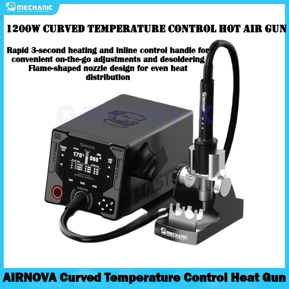 Heat Gun Embossing - MECHANIC AIRNOVA Intelligent Curved Temperature Control
