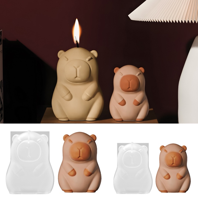 Candle Making Ideas - Capybara Pudding Baking Silicone Mold DIY