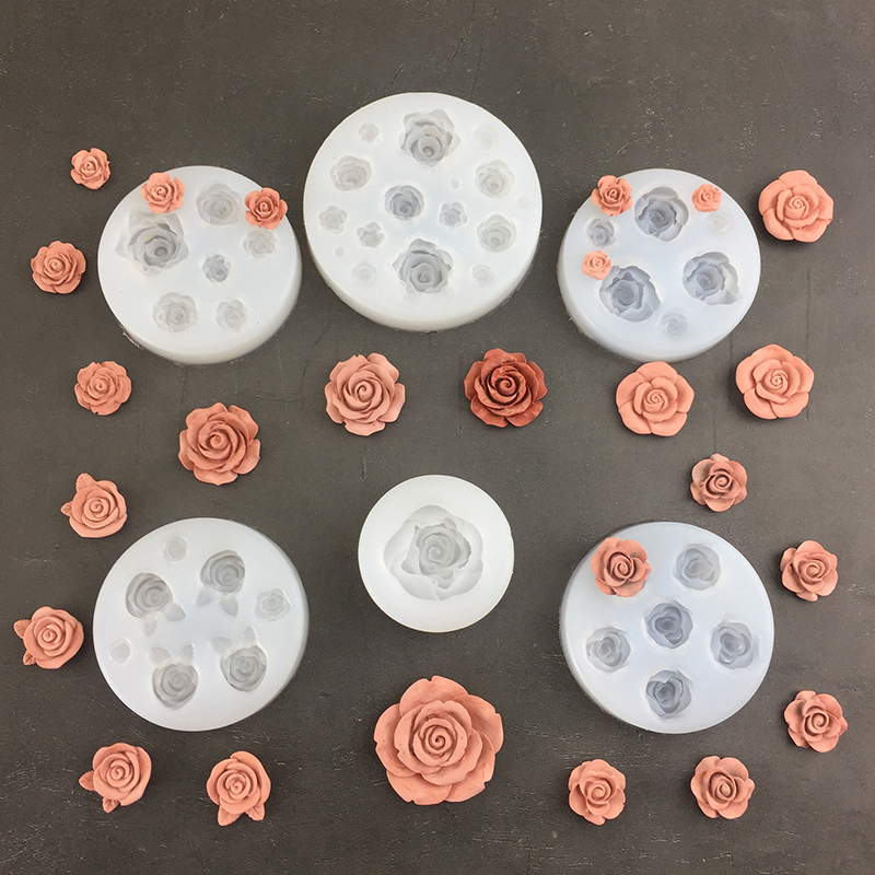 3D Rose Flower Shape Leaf Sili - đánh giá và giá Candle Making Ideas