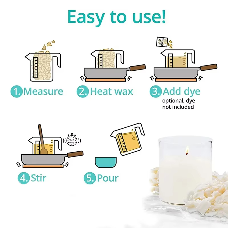 1kg/500/250/100g Pure Soy Wax  - đánh giá và giá Candle Making Activity