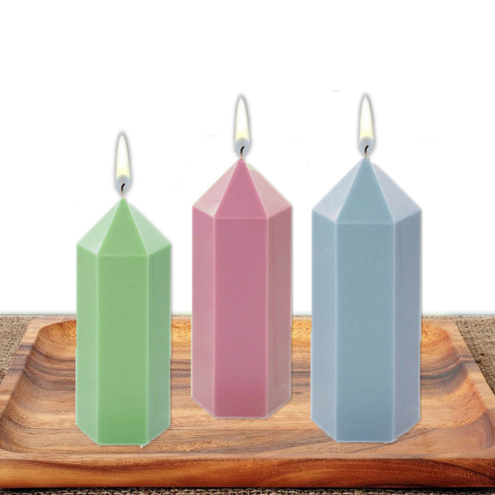 3D Hexagonal Column Candle Mol - đánh giá và giá Candle Making Diy Kit