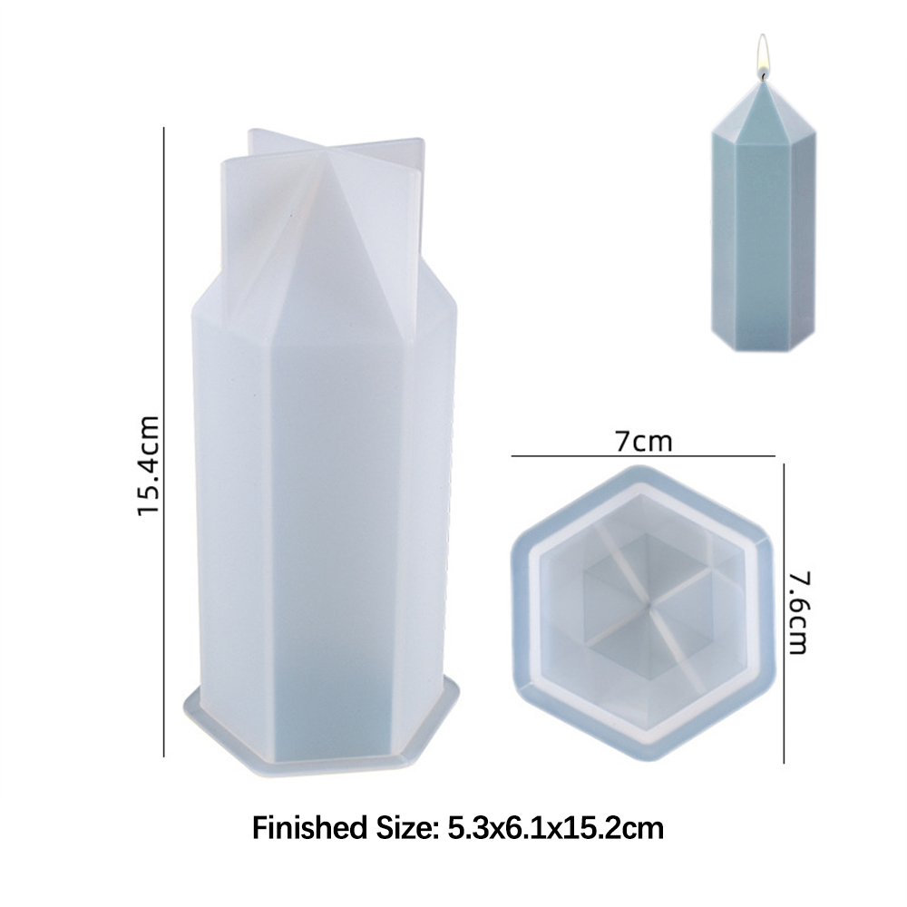 3D Hexagonal Column Candle Mol - đánh giá và giá Candle Making Diy Kit