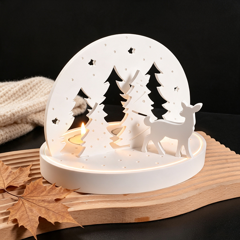 Christmas Elk Tealight Candle  - đánh giá và giá Candle Making Ideas