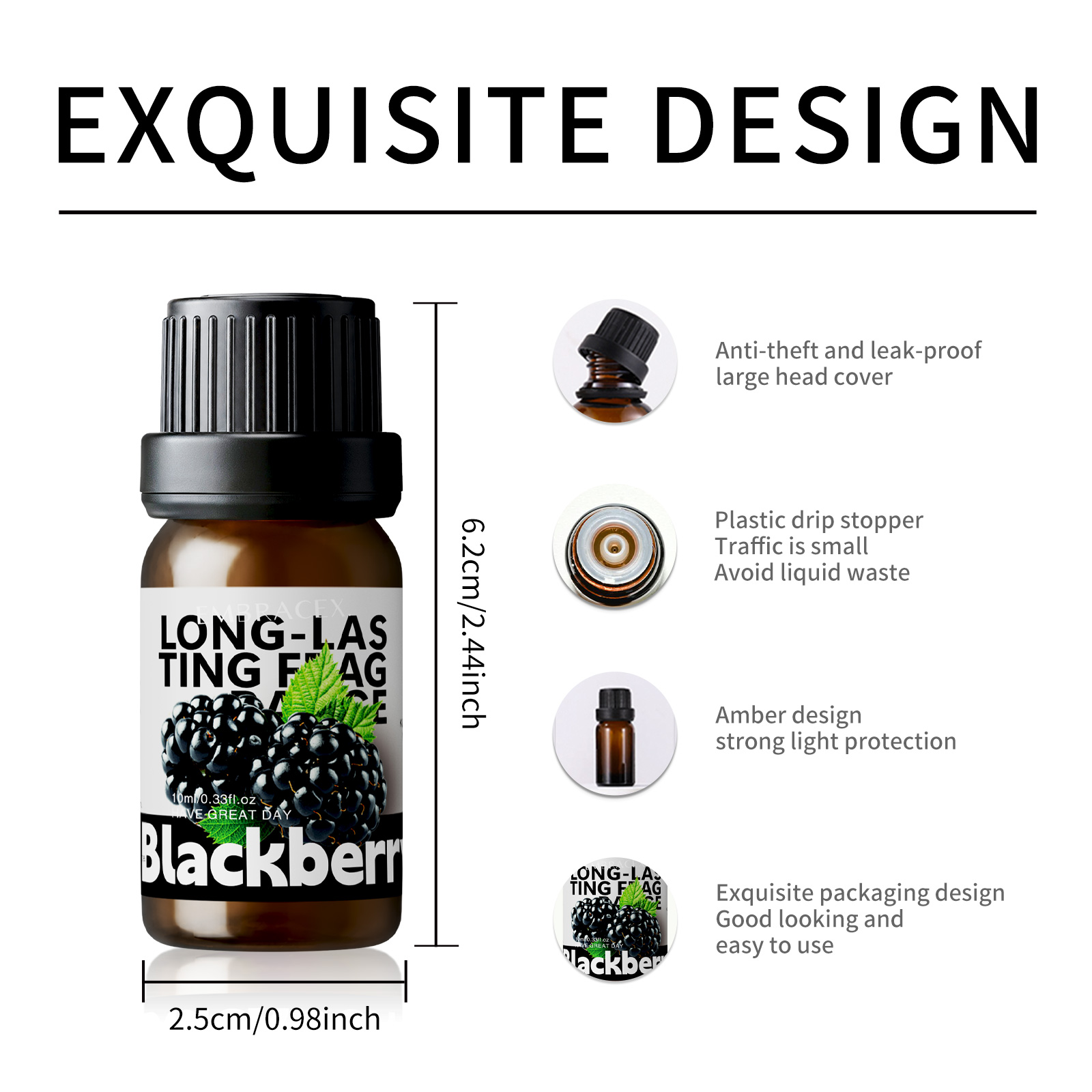 10ml Blackberry Fragrance Oils - đánh giá và giá Candle Making Fragrances