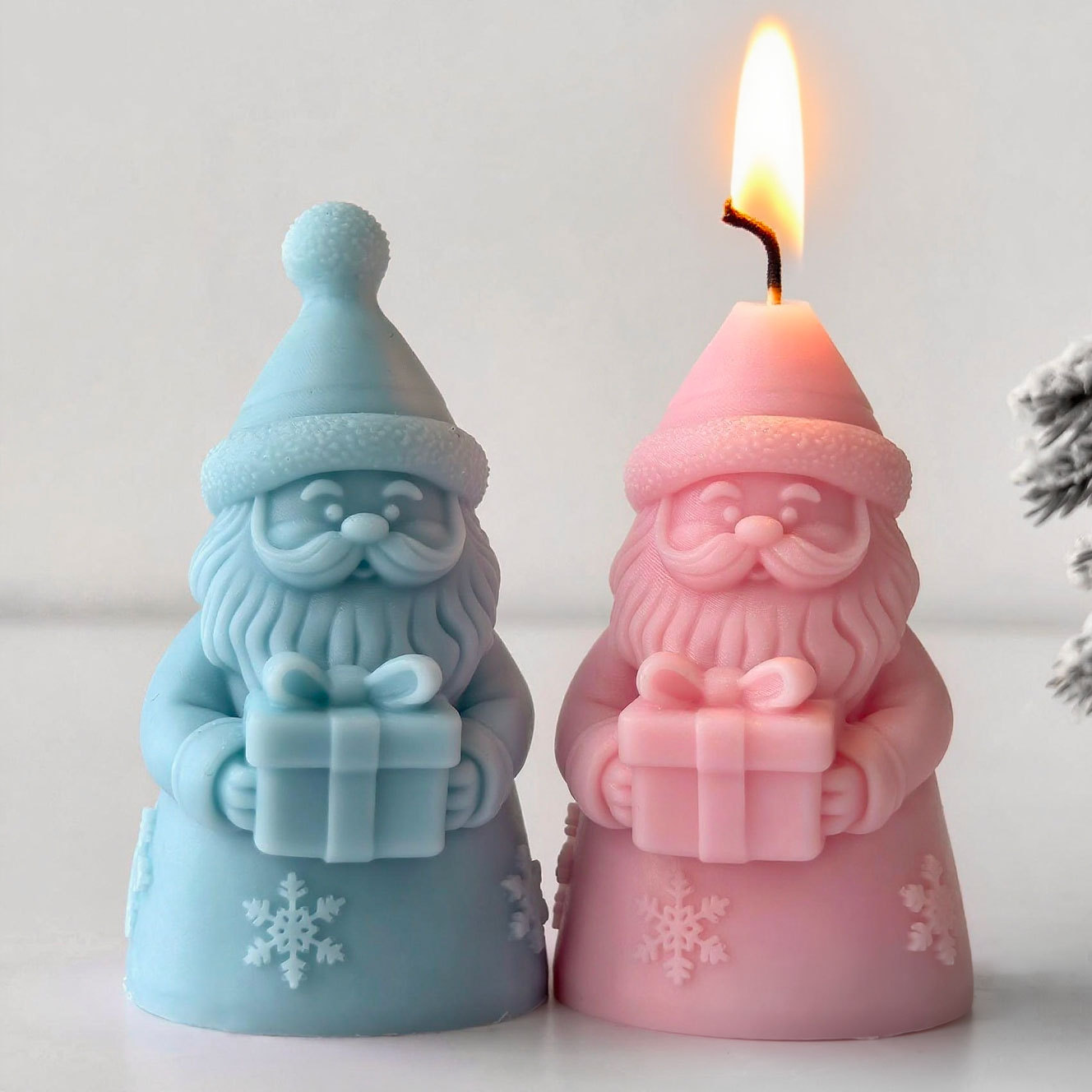 Santa Claus Gift Box Silicone  - đánh giá và giá Candle Making Experience
