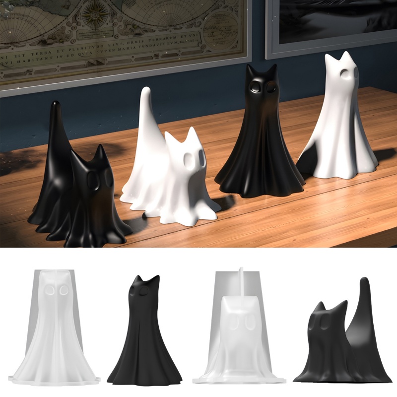 Ghost Cat Halloween Desktop Or - đánh giá và giá Candle Making Ideas