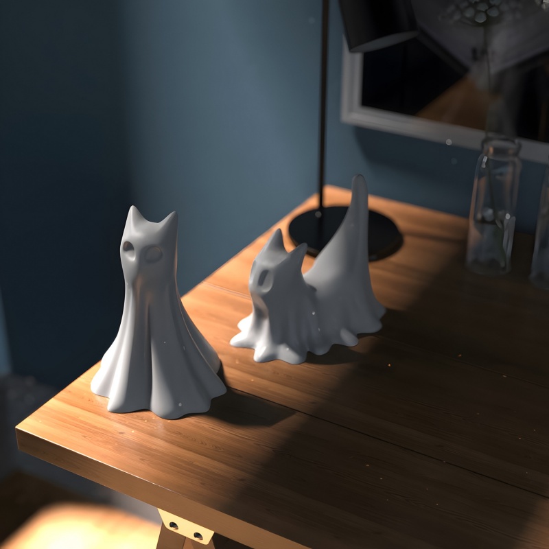 Ghost Cat Halloween Desktop Or - đánh giá và giá Candle Making Ideas