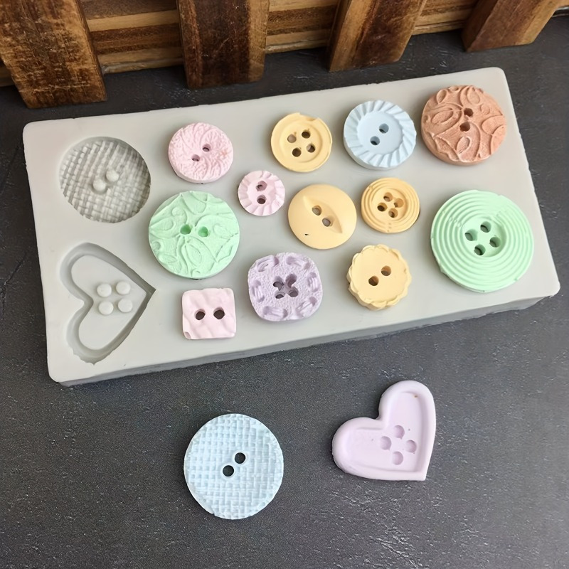 Buttons Shape Silicone Mold Si - đánh giá và giá Candle Making Ideas