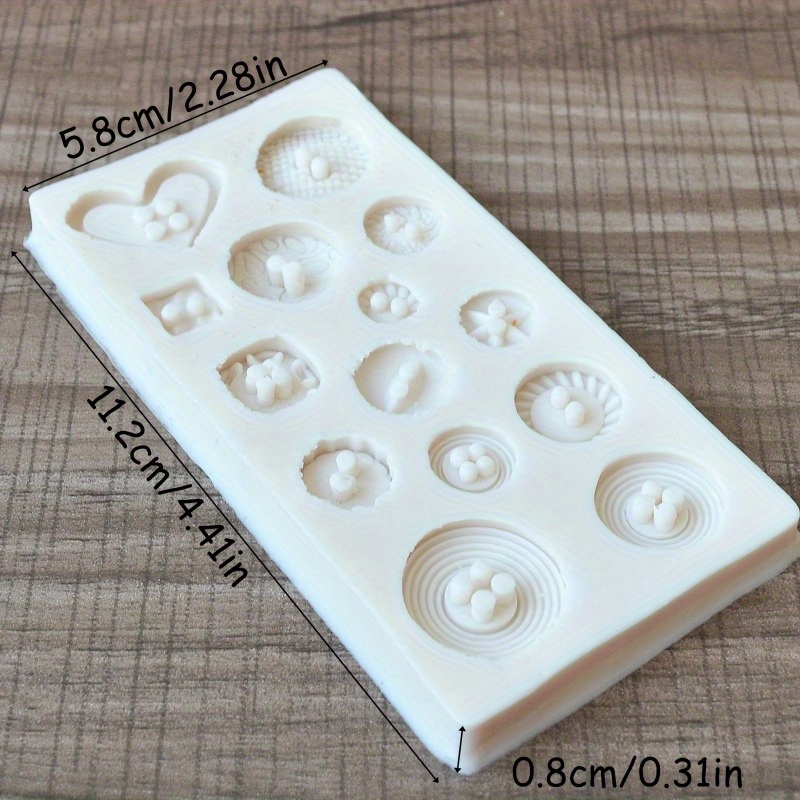 Buttons Shape Silicone Mold Si - đánh giá và giá Candle Making Ideas