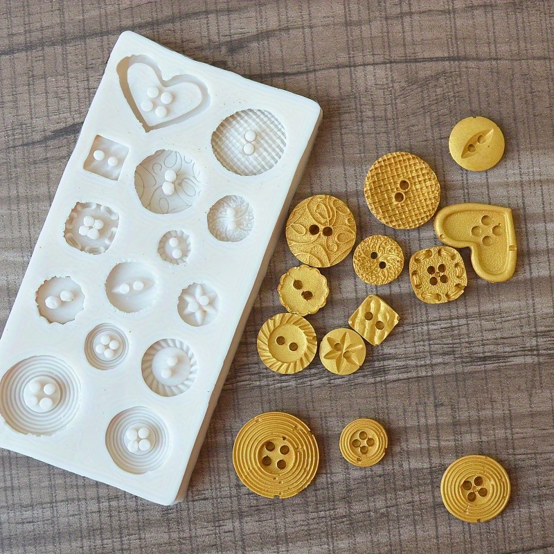 Buttons Shape Silicone Mold Si - đánh giá và giá Candle Making Ideas