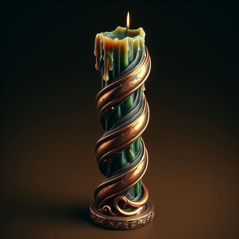 Vine-Wrapped Twisted High Colu - đánh giá và giá Candle Making Vinings