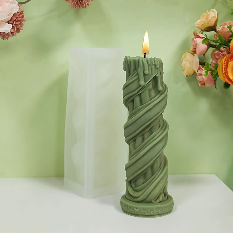 Vine-Wrapped Twisted High Colu - đánh giá và giá Candle Making Vinings