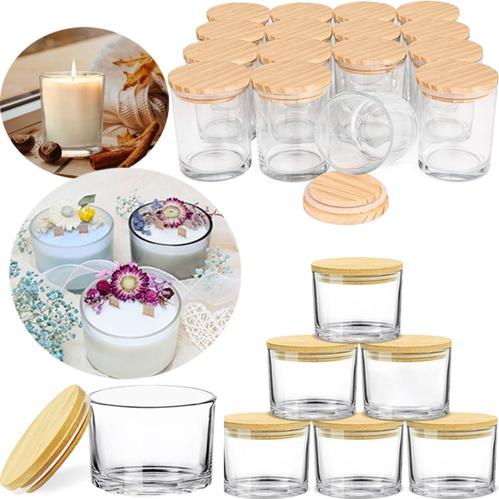 Clear Glass Candle Jars Small  - đánh giá và giá Candle Making Glass Jars