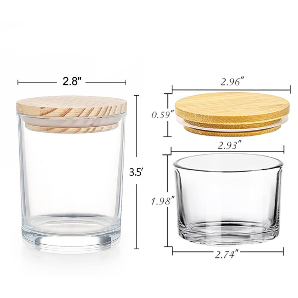 Clear Glass Candle Jars Small  - đánh giá và giá Candle Making Glass Jars