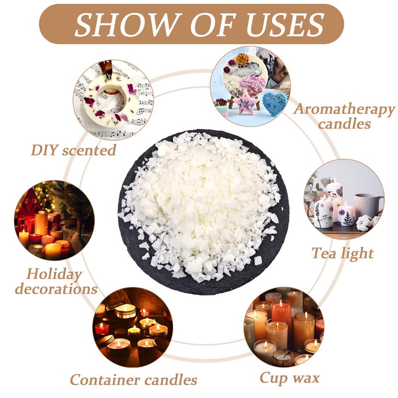 50-1000g Natural Pure Soy Wax  - đánh giá và giá Candle Making Fragrances