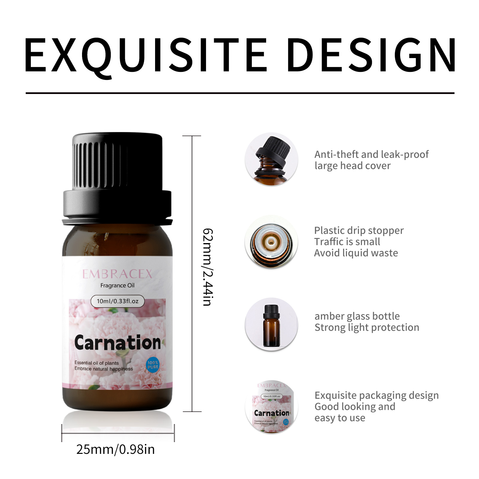10ml Carnation Fragrance Oils  - đánh giá và giá Candle Making Fragrances