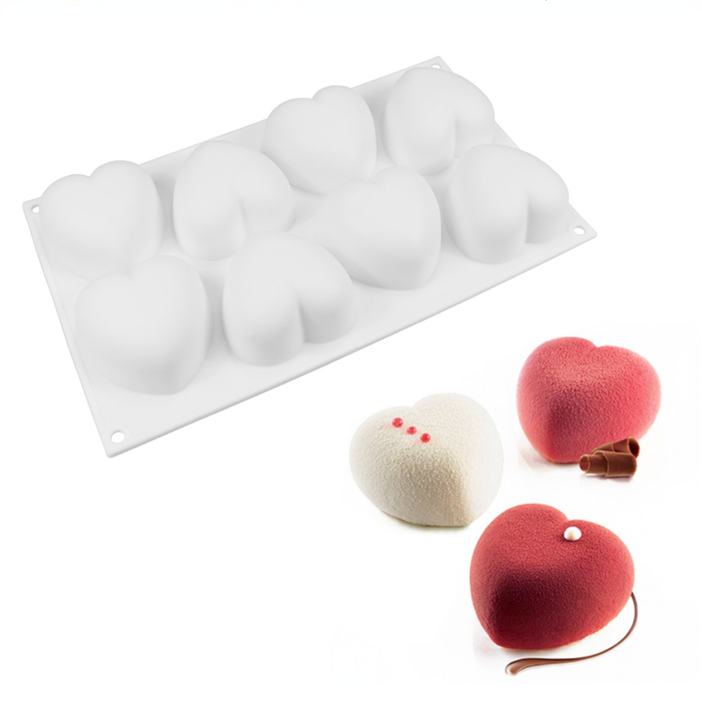 Love Heart Silicone Soap Mold  - đánh giá và giá Candle Making Diy Kit