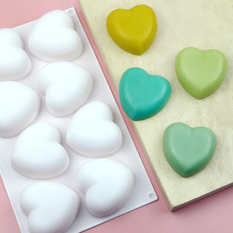 Love Heart Silicone Soap Mold  - đánh giá và giá Candle Making Diy Kit