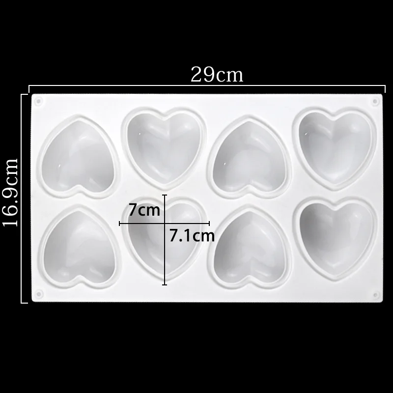Love Heart Silicone Soap Mold  - đánh giá và giá Candle Making Diy Kit