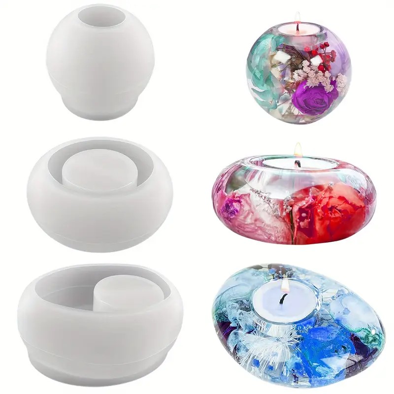Tealight Candle Holder Resin S - đánh giá và giá Candle Making Ideas