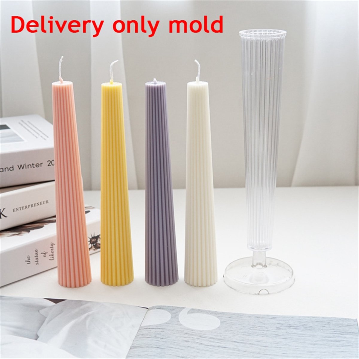 *ABAB Striped Long Pole Column - đánh giá và giá Candle Making Diy Kit