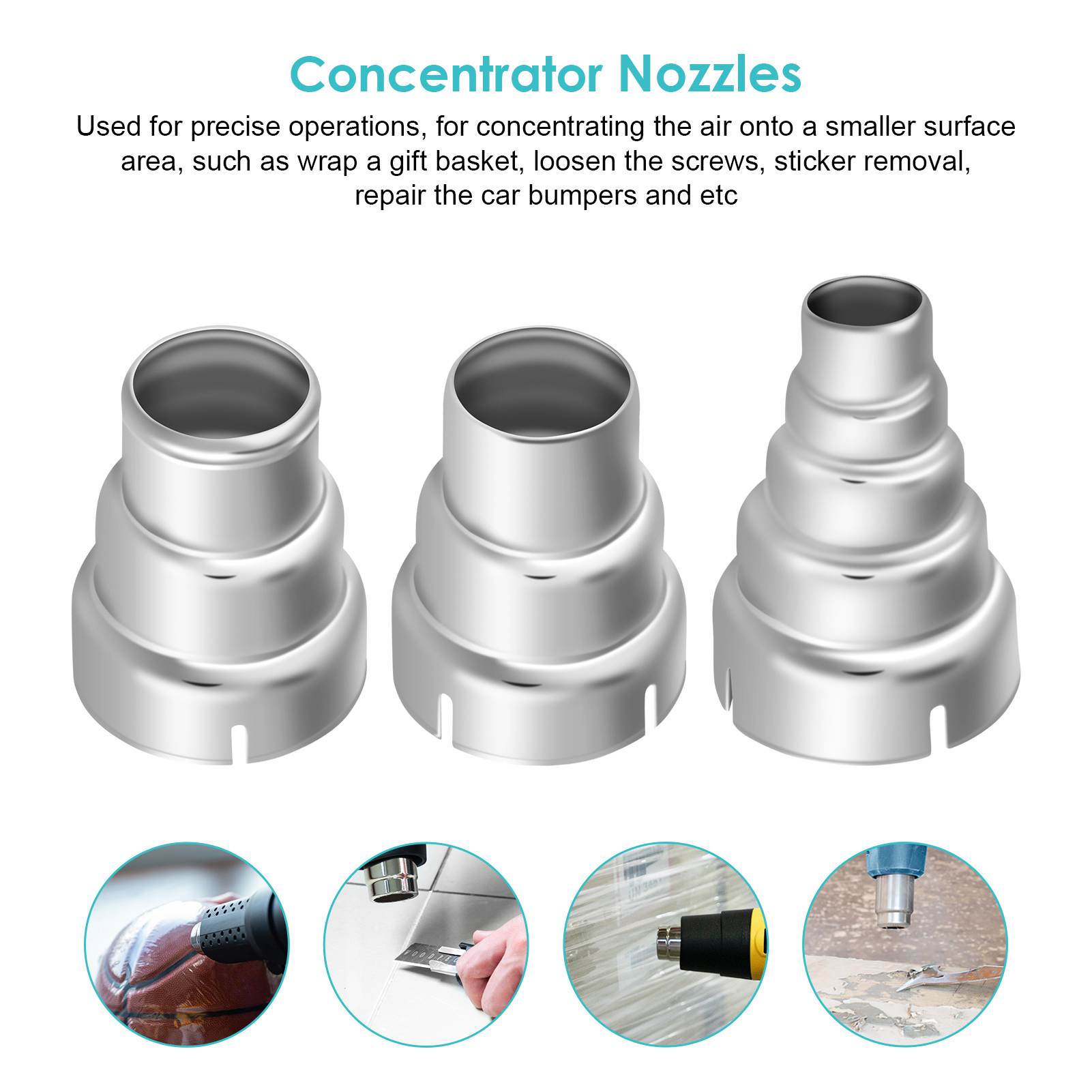 7pcs Heat Gun Nozzles Kit - 35 - đánh giá và giá Heat Gun Embossing