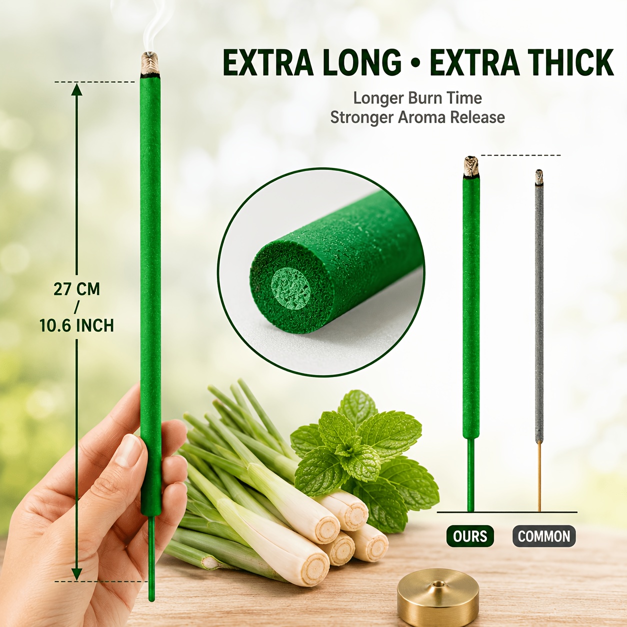 Extra Thick Citronella Incense - đánh giá và giá Uv Inhibitor Candle