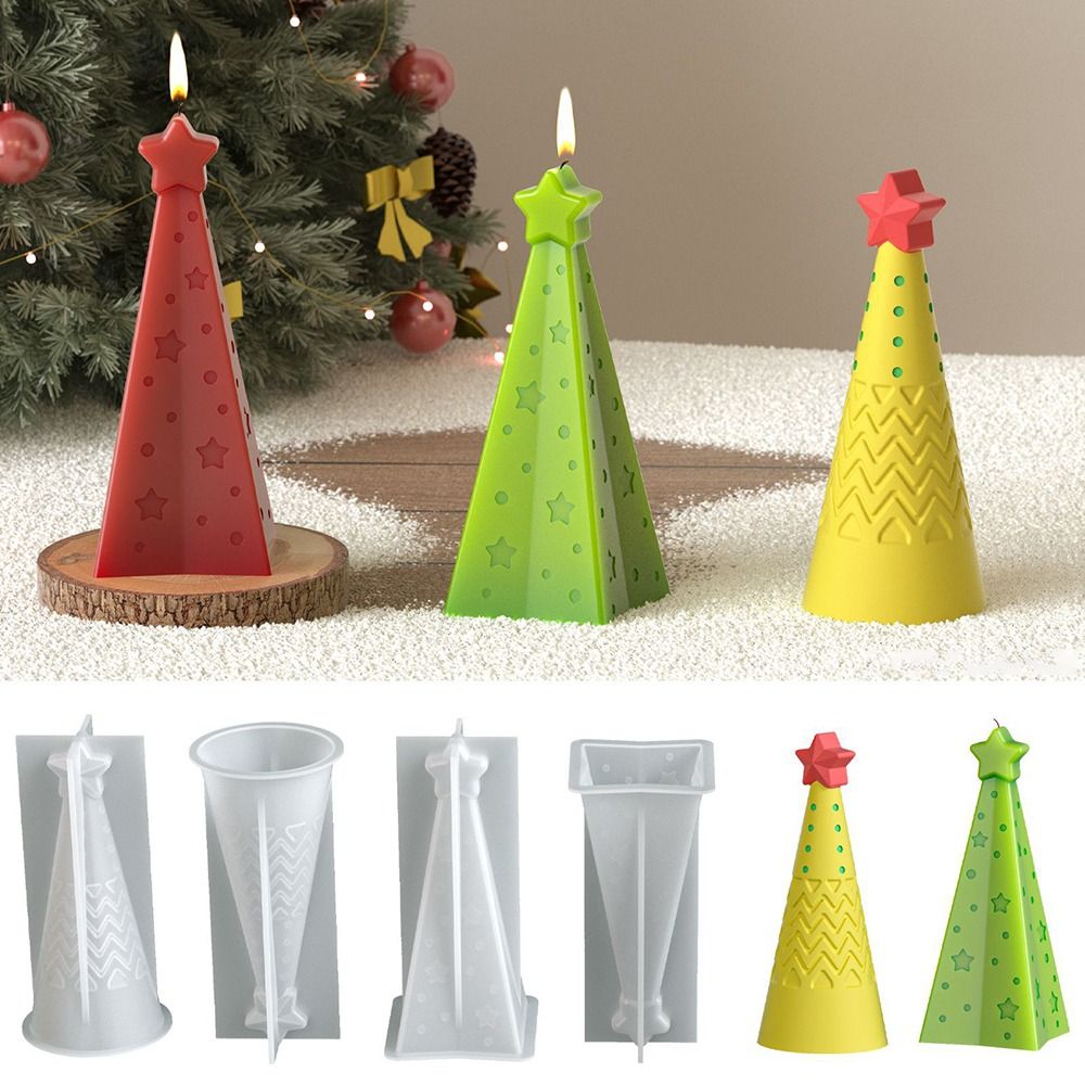 New Silicone Christmas Cone Ca - đánh giá và giá Candle Making Kit Xmas