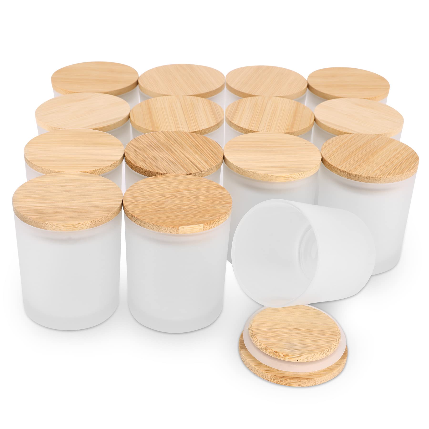 6-Pack 6OZ Frosted Amber Glass - đánh giá và giá Candle Making Glass Jars