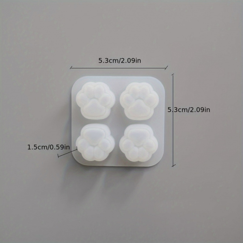 1Cat Paw Pattern Silicone Mold - đánh giá và giá Candle Making Ideas
