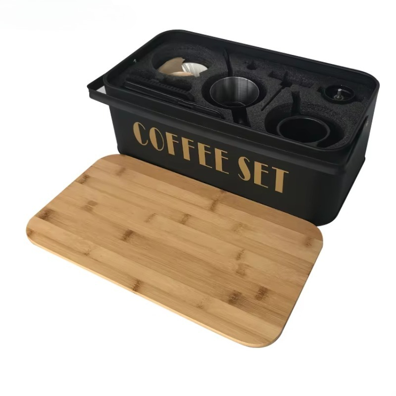 Portable coffee machine set wi - đánh giá và giá Pour Pot Aluminum