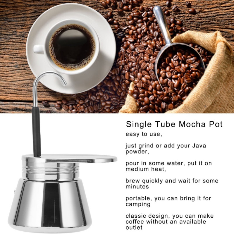 Single Spout Mocha Pot Stainle - đánh giá và giá Pour Pot Aluminum