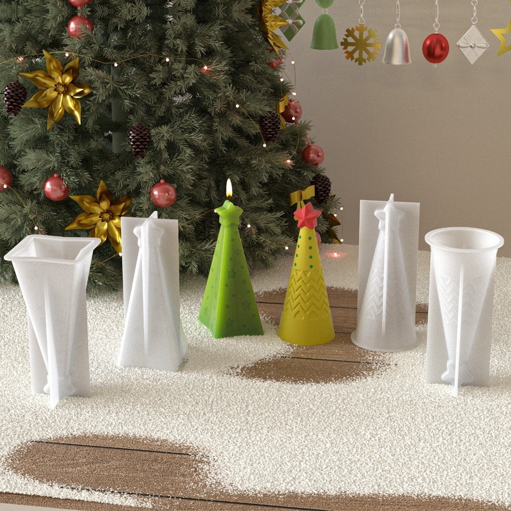 New Silicone Christmas Cone Ca - đánh giá và giá Candle Making Kit Xmas