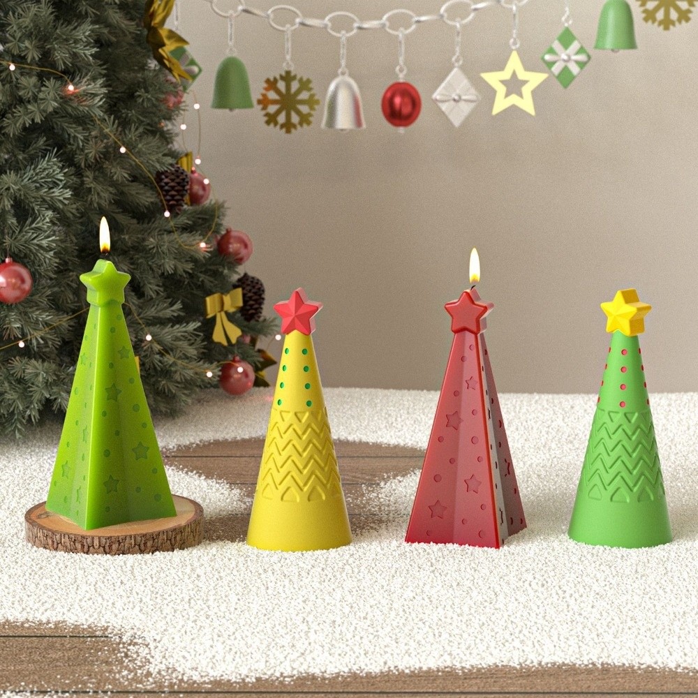 New Silicone Christmas Cone Ca - đánh giá và giá Candle Making Kit Xmas