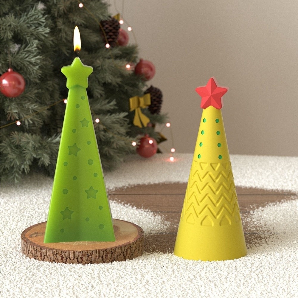 New Silicone Christmas Cone Ca - đánh giá và giá Candle Making Kit Xmas