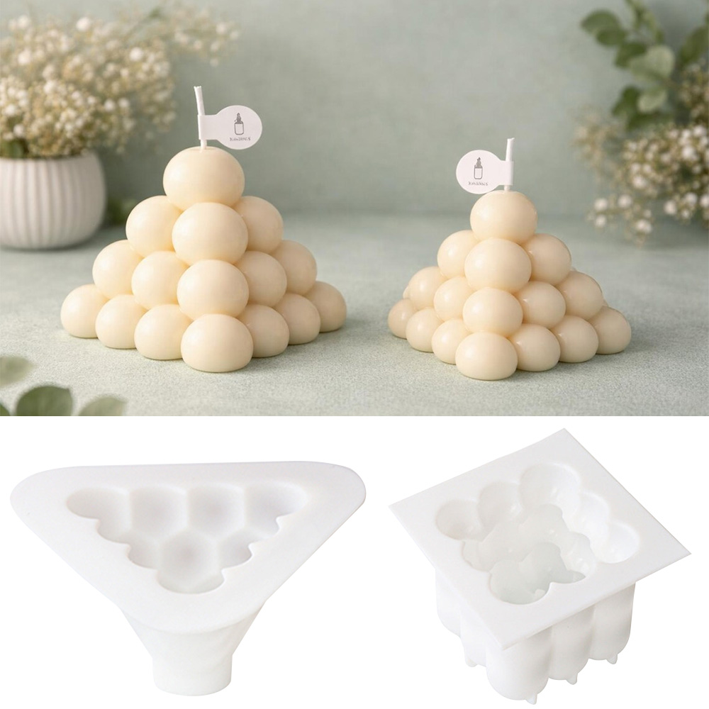 3D Bubble Cube Silicone Candle - đánh giá và giá Candle Making Activity