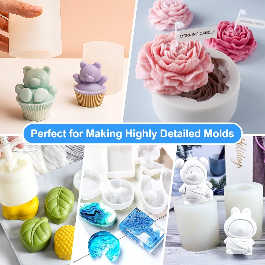 Silicone Mold Making Kit, 38.8 - đánh giá và giá Candle Making Ideas