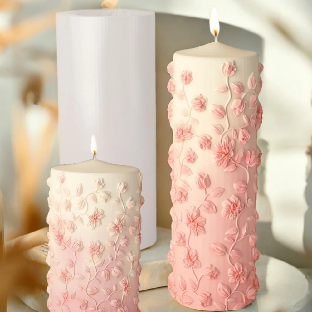 Floral Vine Relief Taper Candl - đánh giá và giá Candle Making Vinings