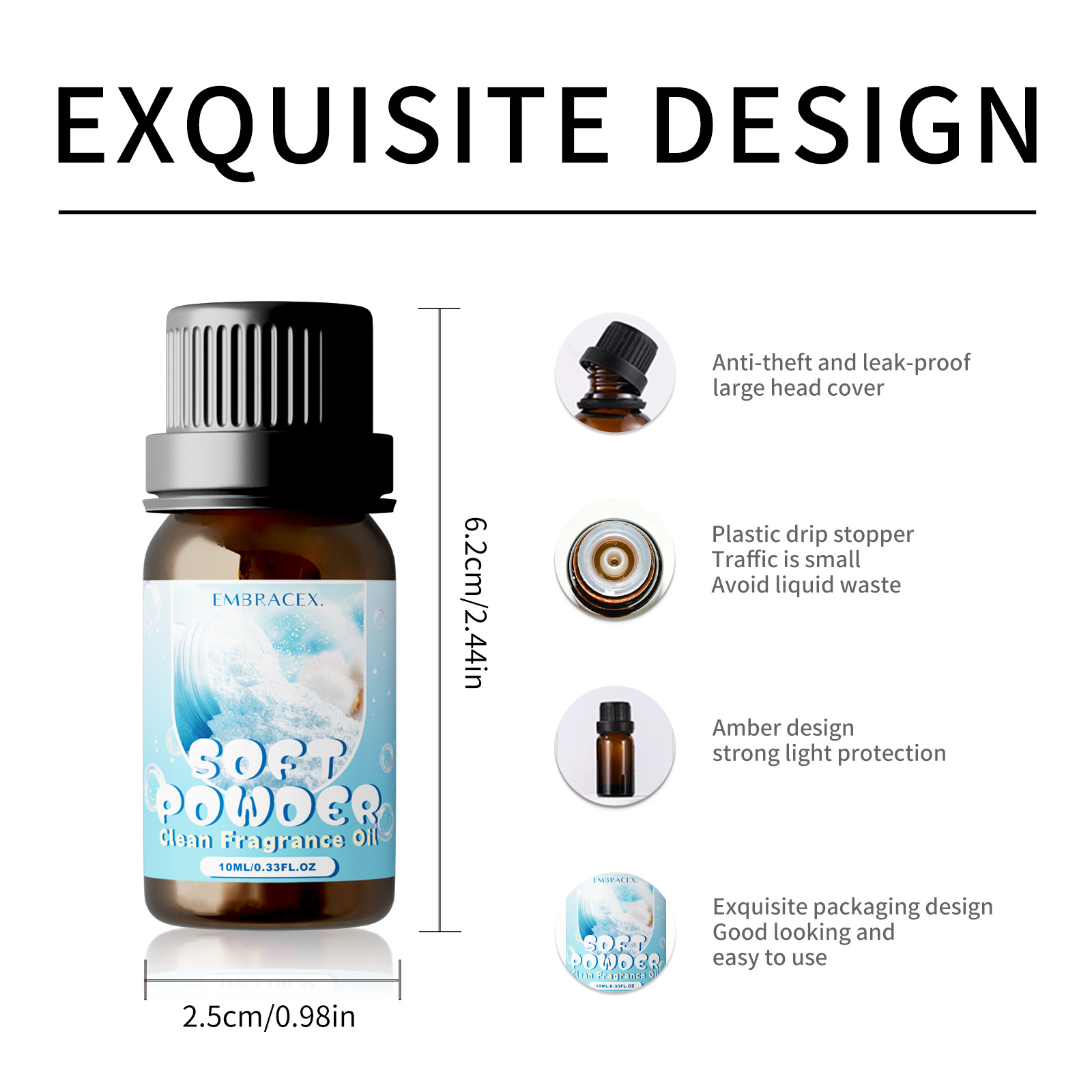 10ml Soft Powder Essential Oil - đánh giá và giá Candle Making Fragrances