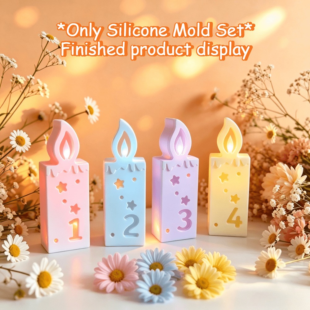 Silicone Number Candle Molds K - đánh giá và giá Candle Making Kit Xmas